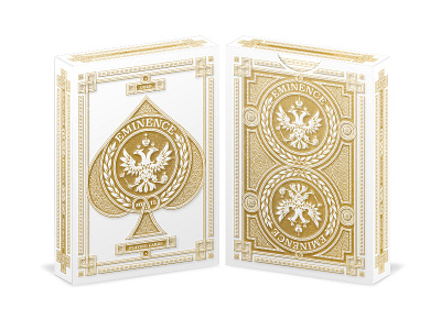 Eminence "Gold Edition" Tuck Box box cards eagle line art ornate playing cards royalty