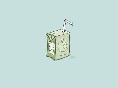 Juicy Box apple green icon juice juice box juicy