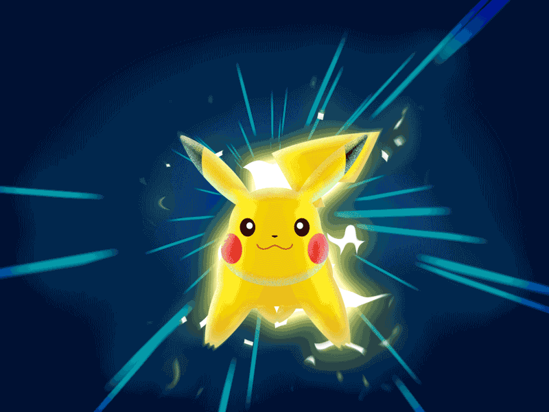 2.5D Pikachu 2d after effects aftereffects character cycle design illustration illustrator joysticks n sliders loop pikachu pokemon pokémon vector