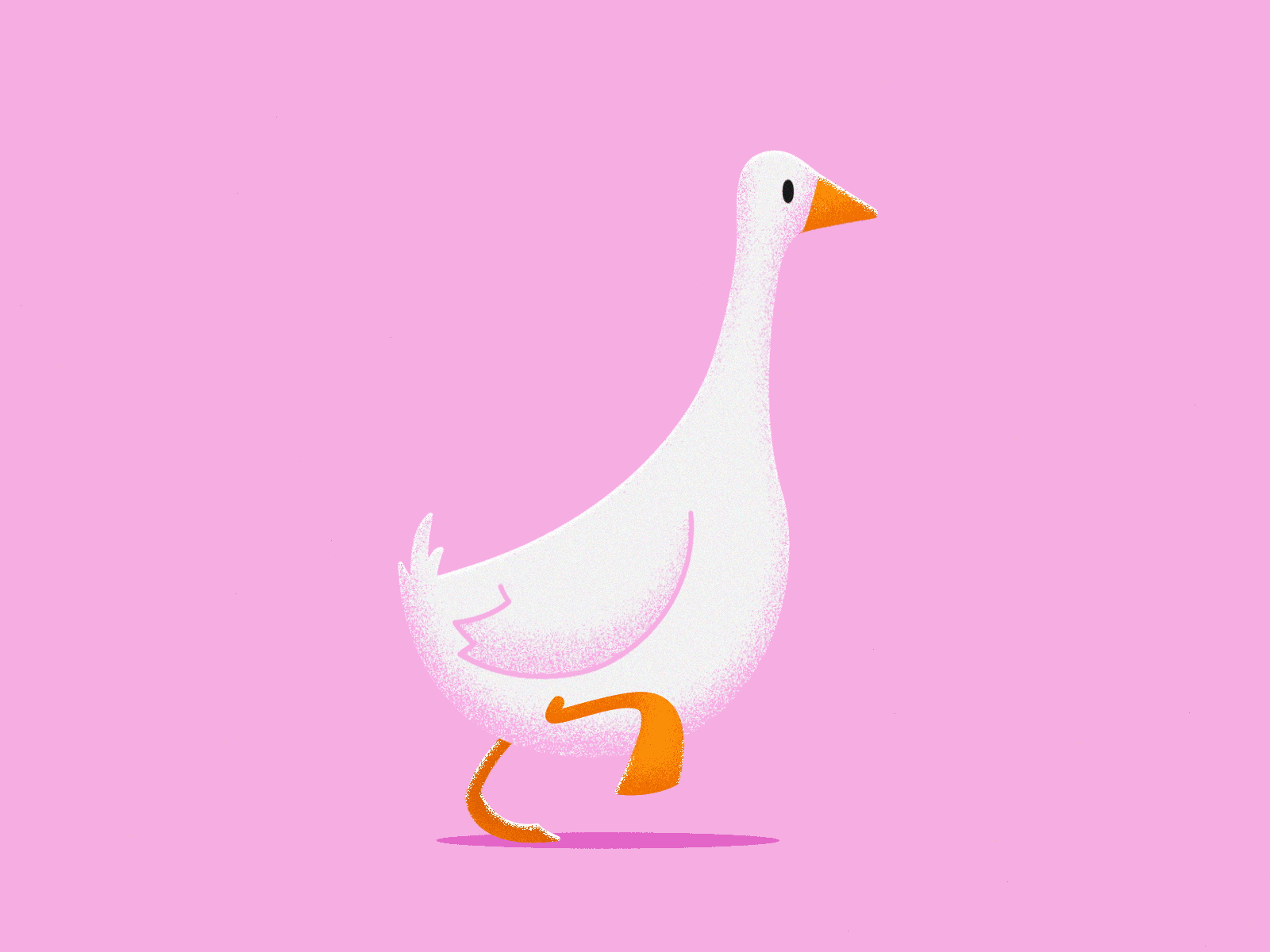 Runner Duck 2d after effects aftereffects character cycle design duck illustration illustrator indian food loop runner vector