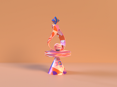 Shapes & Forms Exploration 3d adobe dimension forms geometric illustration