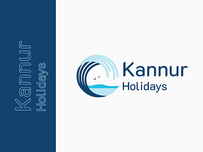 Kannur Holidays - logo design branding icon illustration logo typography vector