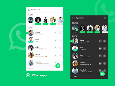 WhatsApp redesign concept adobe xd app concept design mobile app mobile ui ui ux