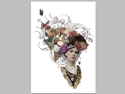 Victorian Lady card design