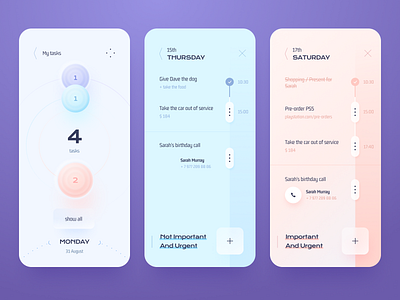 Task Management App by Sèrgi Mi for Fireart Studio on Dribbble