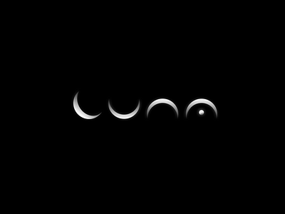 Luna l Moon branding cafe dark design logo luna minimalistic minimalizm moon restaurant space