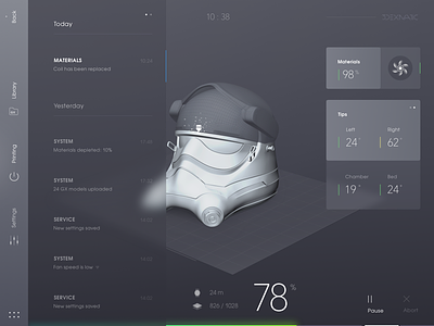 3d printer UI