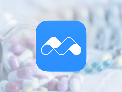 Medirol Icon app icon ios m medication medicine pill roll