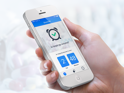 Medirol App app flipclock interface ios iphone medication medicine ui