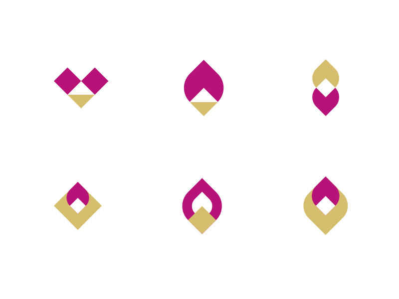 Mark exploration flame love identity branding exploration logo mark
