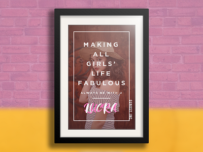 Girly Photo Frame brand color colors design designer font girl graphicdesign illustration logo photo sketch