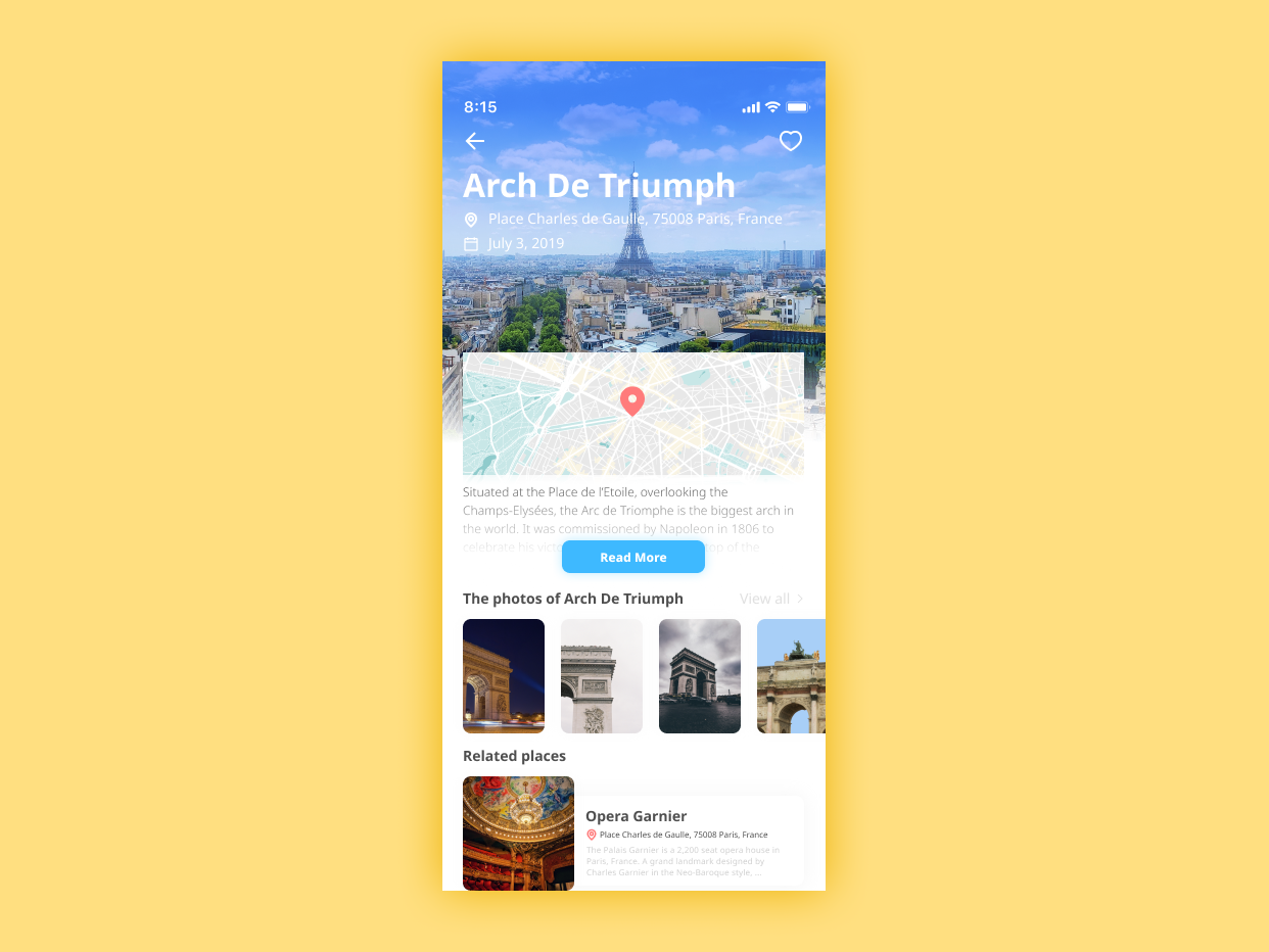 A concept of travel recording app by Seiji Takahashi on Dribbble
