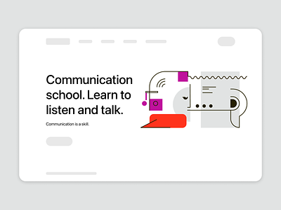 Communication is a skill communication design graphic design illustration illustrator vector