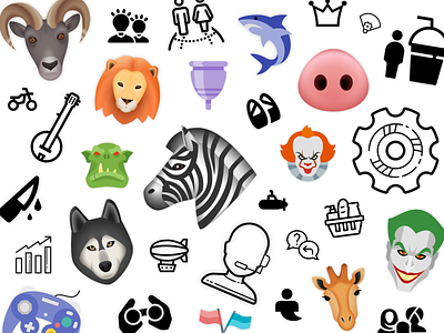 World of Icons colored duotone emoji graphic graphic design icon icon design illustrator outlined picrogram vector