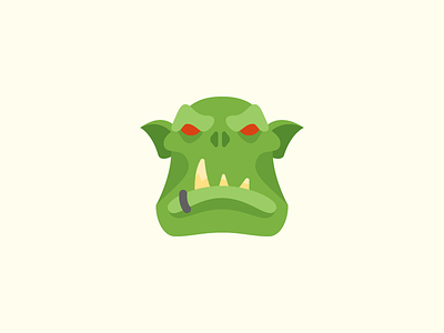 Flat Color Icon: Orc