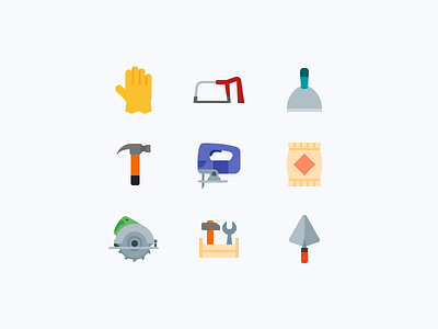 Flat Color Icons: DIY collection diy flat graphic design icon icon design icons8 illustrator ios stroke tools ui design