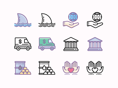 Cute Outline and Color Icons