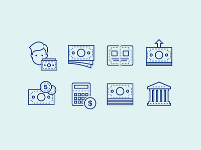 Dotted Icons: Finance dotty dots finance graphic design icon icon design icons8 illustrator outlined stroke ui design