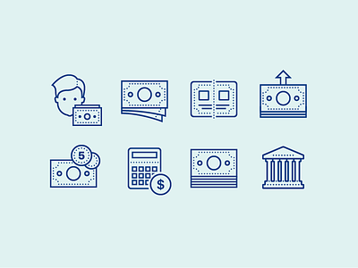 Dotted Icons: Finance