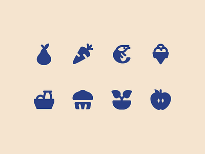 Material, Rounded: Food food graphic design icon icon design icons8 illustrator material rounded stroke ui design vector