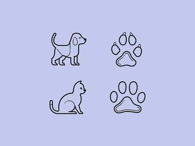 Plasticine & Carbon Copy icons: Sweet Paws