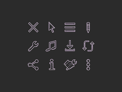 Hand Drawn Icons: Popular Icons and User Interface carbon copy design graphic design icon icon design icons icons8 illustrator outlined plasticine stroke ui design vector