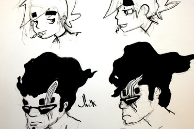 Character Sketches characters fmc ink jack reference