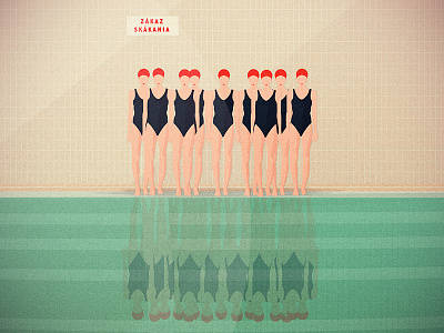Pool digital illustration digitsl illustrator pool swim swimming pool