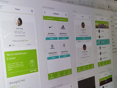 Accenture Hackaton App -WIP app appdesign design green mobile ui ux