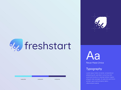 Freshstart Logo Exlporation branding colors design freshstart graphic design illustrator logo logo exploration startup ui vector website