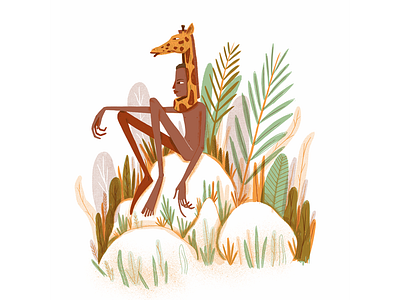 Giraf Head illustration