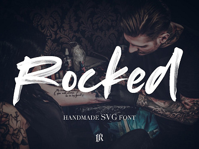 Rocked SVG Font bold bold font brush brush font font hand made hand made font svg svg font text font texture typography