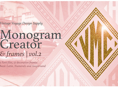 Diamond Monogram Creator & Frames art deco font art decor beauty blog decorate diamond monogram creator emblem logo monogram monogram creator retro vintage