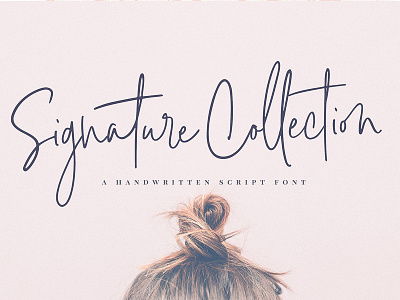 Signature Collection Script Font branding feminine font font collection handwriting handwritten script font logo romantic script font signature collection