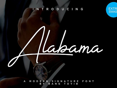 Alabama - Signature Font branding calligraphy calligraphy font font handwriting font logo logo typeface modern modern calligraphy signature signature font typeface