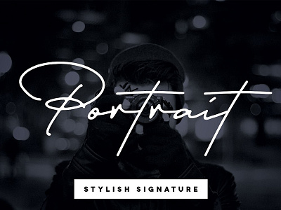 Portrait Signature Script - 6 Fonts branding brush script calligraphy font hand lettering lettering logo signature signature script stylish signature typography wedding