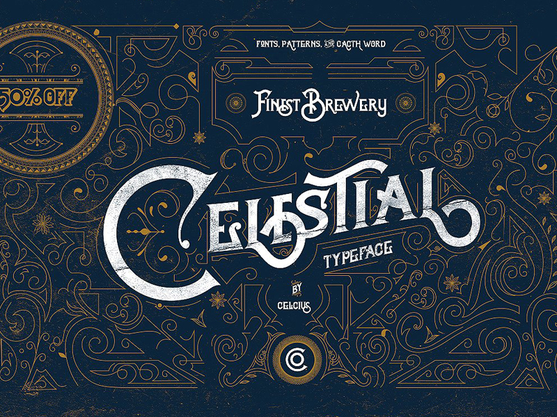 Download Celestial Fonts & Vintage Pattern by Fonts Collection on ...