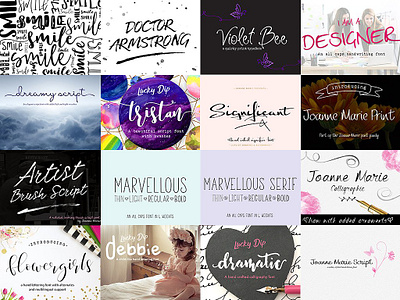 Download Font Bundle By Joanne Marie By Fonts Collection On Dribbble