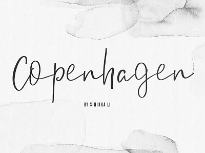 Copenhagen | A Casual Script calligraphy feminine handwriting fonts handwritten fonts logo fonts love font lovely minimal script script fonts signature fonts wedding font