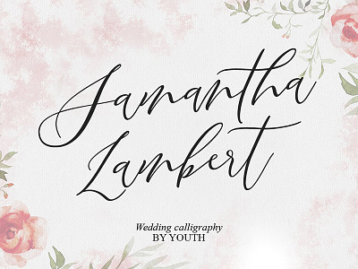 Santiago Script branding calligraphic calligraphy elegant font hand drawn lettering logo script stylish wedding wedding calligraphy