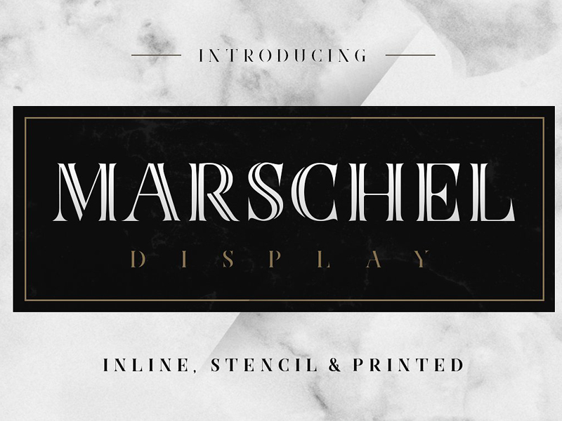 Download Marschel Display By Fonts Collection On Dribbble PSD Mockup Templates