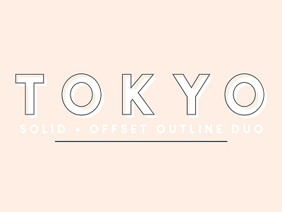 Tokyo | A Designer Font Duo branding design designer designer font duo font duo invitations jen wagner jen wanger co sans serif signage tokyo trending