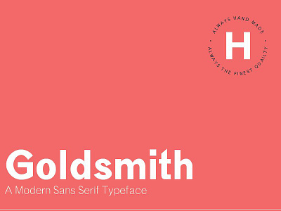 Goldsmith - A Modern Sans Serif ( FREE DOWNLOAD ) branding font free logo logo logo elements logo template logotype modern modern sans serif photoshop typeface wedding