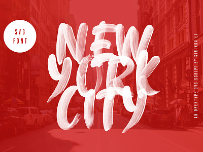 New York City SVG FONT brush fonts brush strokes brush texture brush type display fonts hand lettered fonts handwriting logo fonts script fonts signature fonts svg svg font