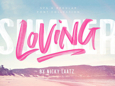 Summer Loving Font Collection cool fashion font font collection font duo stylish summer summer loving font svg font textured trendy watercolor