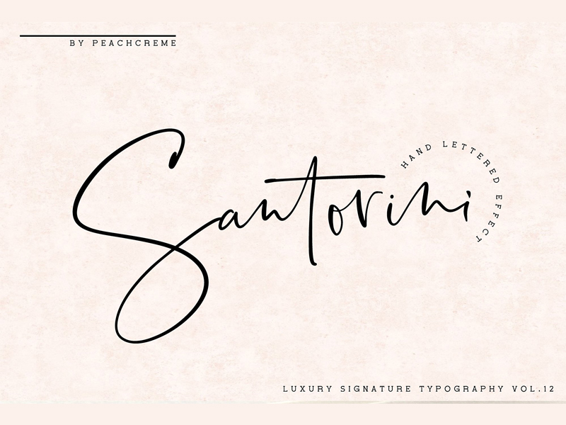 Santorini Luxury Signature Font  by Fonts Collection on 