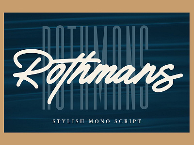 Rothmans - Font Duo (Free Version) branding font font duo hand lettering lettering mono script photographer signature signature script stylish vintage script wedding