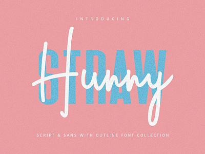 Hunny Straw Font Collection beauty font blog font branding calligraphy calligraphy font elegant font hand lettering font handmade font lettering lettering font logo modern procreate font script script font signature font typeface typography website font