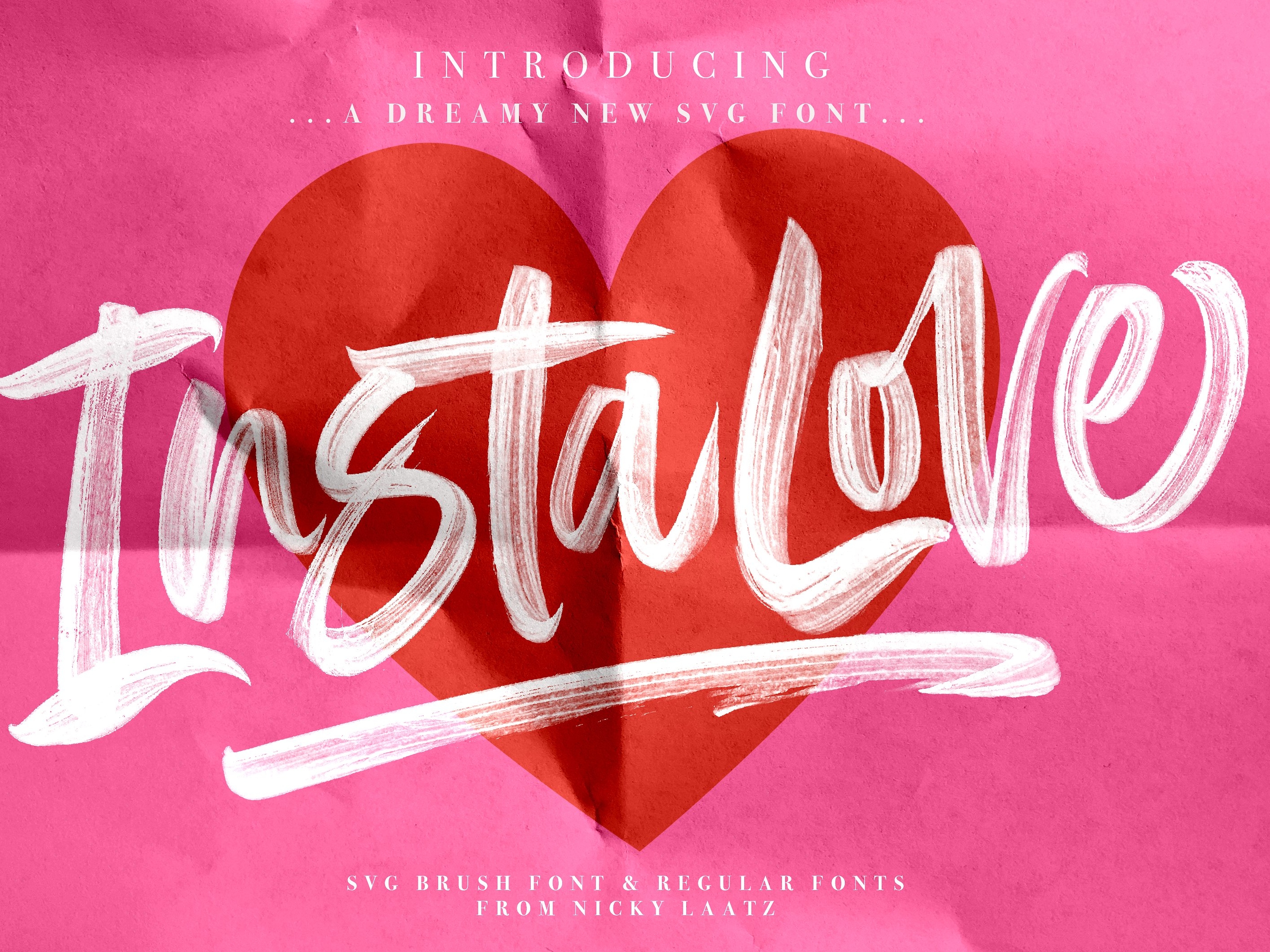 Instalove Svg Font By Fonts Collection On Dribbble