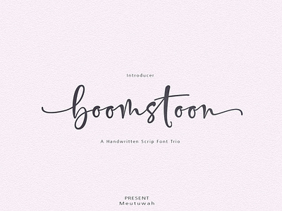 Boomstoon Font Trio amazing font beautiful font branding calligraphy cursive font elegant font fancy font feminine font font trio handwritten font handwritten script font logo font lovely font modern modern font romantic font script script font wedding font